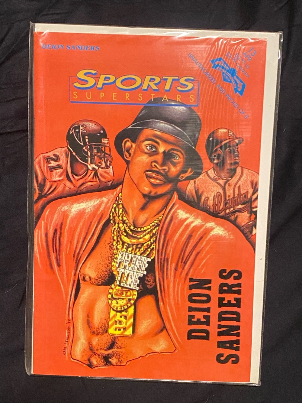 Deion Sanders Sports Superstars Comic by Earl Ferguson In AMAZING CONDITION!
